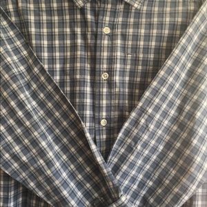 Gymboree Boys sz 10 button-down longslv blu plaid